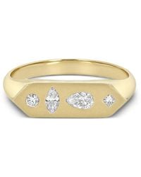 Zoe Chicco - 14K Mosaic Diamond Ring - Lyst