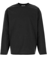 Jil Sander - T-Shirt Slate En Coton - Lyst