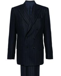 Kiton - Striped Double-breasted Suit - Lyst