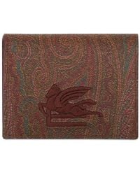 Etro - Portafoglio Con Stampa Paisley - Lyst
