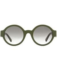 Moncler - Round Logo Sunglasses - Lyst
