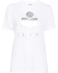 Isabel Marant - Zewel Linnen T-shirt - Lyst