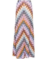 Missoni - Zigzag-pattern A-line Maxi Skirt - Lyst