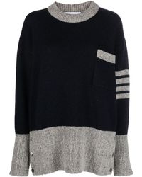 Thom Browne - Crew-neck Knitted Jumper - Lyst