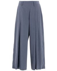Y's Yohji Yamamoto - Pleated Wide-Leg Trousers - Lyst