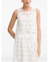 Twinset - Broderie-Anglaise Top - Lyst