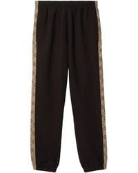 Burberry - Trainingsbroek Met Geruite Afwerking - Lyst