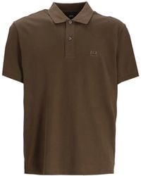 C.P. Company - Logo-Patch Piqué Polo Shirt - Lyst