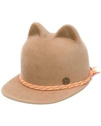 Bords Borsalino Coloris Marron Lyst Chapeau À En Larges ZOPiuXk