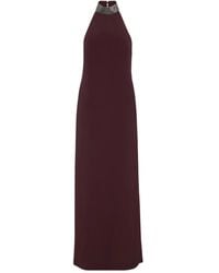 Brunello Cucinelli - Verfraaide Jurk Met Halternek - Lyst