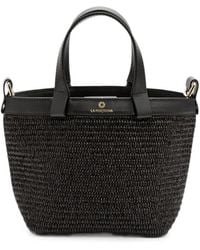 La Portegna - Teresita Leather-Trim Tote Bag - Lyst