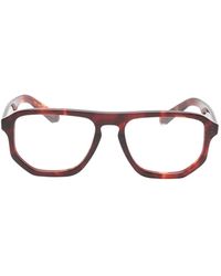 Lesca - Brille Mit Eckigem Gestell - Lyst