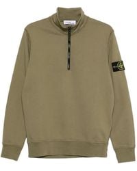 Stone Island - 6100070 Organic Cotton Fleece Sweatshirt - Lyst