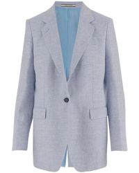 Tagliatore - Adrianne Herringbone-Pattern Single-Breasted Blazer - Lyst