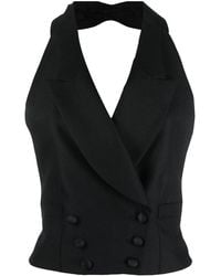 Maison Margiela - Halterneck Double-Breasted Waistcoat - Lyst