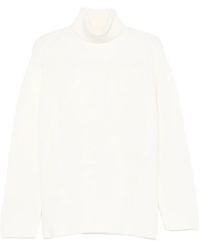 P.A.R.O.S.H. - Gerippter Pullover mit Stehkragen - Lyst
