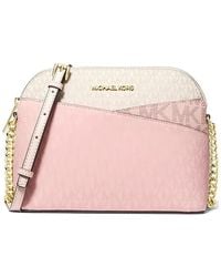 Michael Kors - Medium Jet Set Travel Color-Block Crossbody Bag - Lyst