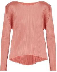 Pleats Please Issey Miyake - Plissé T-Shirt - Lyst
