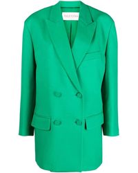 Valentino Garavani - Blazer Crepe Couture Doppiopetto - Lyst