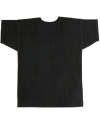 Homme Plissé Issey Miyake - Plissé-Effect T-Shirt - Lyst