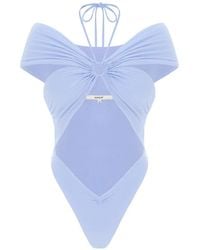 MANURI - Eleni Cut-Out Off-Shoulder Bodysuit - Lyst