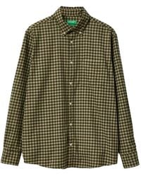 Benetton - Gingham Button-Down Shirt - Lyst