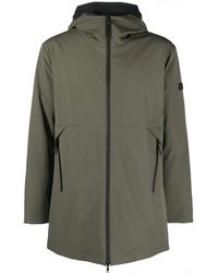 Peuterey - Logo-Patch Hooded Coat - Lyst