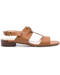 Tod's - Kate Leather Sandals - Lyst