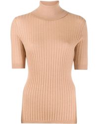 Cashmere In Love - Jersey Victoria con cuello vuelto de canalé - Lyst