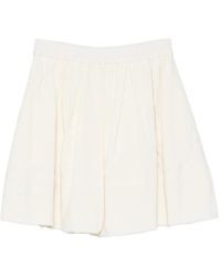 ODEEH - Pleated Elasticated-Waistband Mini Skirt - Lyst