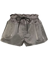 Sacai - Pantalones cortos con cintura paperbag - Lyst