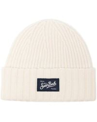 MC2 Saint Barth - Logo-Patch Ribbed-Knit Beanie Hat - Lyst