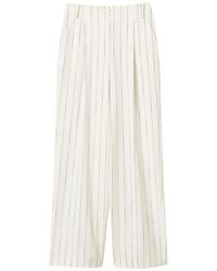 Twinset - Pinstripe Palazzo Trousers - Lyst