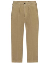 Fortela - Oklahoma Front-Pleated Waist-Adjuster Trousers - Lyst