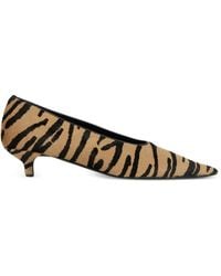 TOTEME - Sharp Pony Hair Kitten Pumps Tiger - Lyst