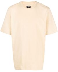Fendi - Monogram-jacquard Cotton T-shirt - Lyst
