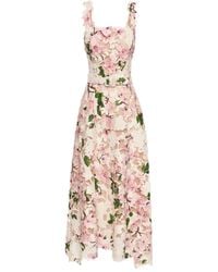 Oscar de la Renta - Cherry Blossom Guipure Dress - Lyst