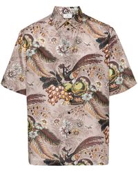 Etro - Bowlinghemd mit Blumen-Print - Lyst