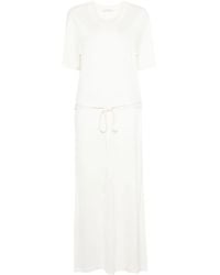 Lemaire - Vestido largo con cinturón - Lyst