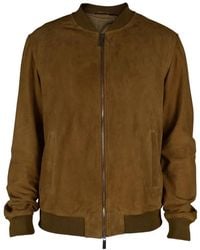 Billionaire - Suede Bomber Jacket - Lyst