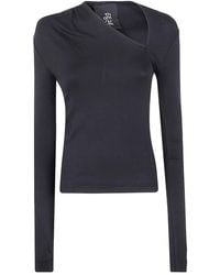Thom Krom - Asymmetric Neckline Long-Sleeve Top - Lyst