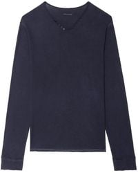 Zadig & Voltaire - Monastir Henley T-Shirt - Lyst