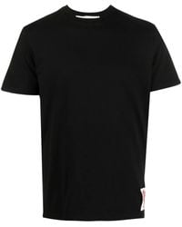 Golden Goose - Golden W's Regular T-Shirt Distressed Cotton Jersey - Lyst