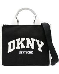 DKNY - Medium Hadlee Logo-Embroidered Tote Bag - Lyst