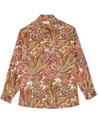 Ottod'Ame - Floral-Print Long-Sleeve Shirt - Lyst