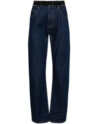 MM6 by Maison Margiela - Mid-rise Straight-leg Jeans - Men's - Wool/cotton/polyester - Lyst