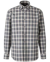 Brioni - Check-Print Button-Down Shirt - Lyst