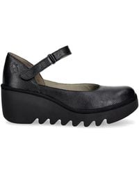 Fly London - Wedge-Heel Touch-Strap Pumps - Lyst