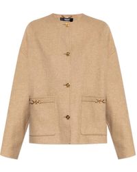 Versace - Chaqueta Con Aplique Medusa - Lyst