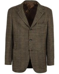 Kiton - Checked Blazer - Lyst